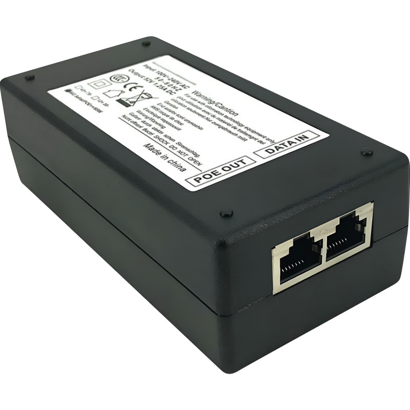 Изображение товара PoE-инжектор активный TRASSIR TR-I65WPoE для питания видеокамер и сетевого оборудования