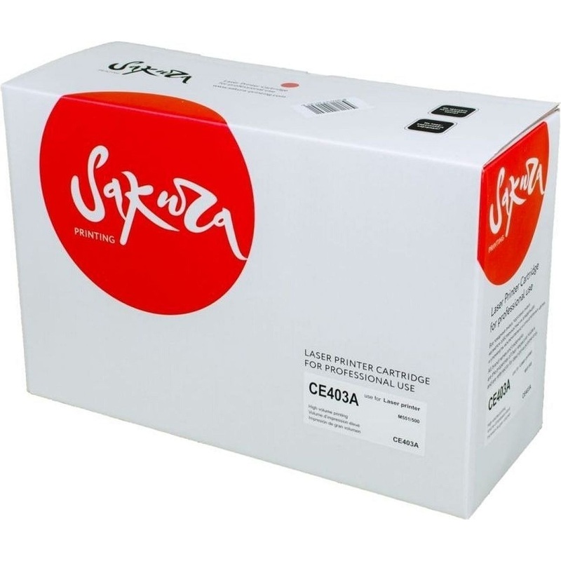 Изображение товара Картридж лазерный Sakura 507A пурпурный совместимый для HP