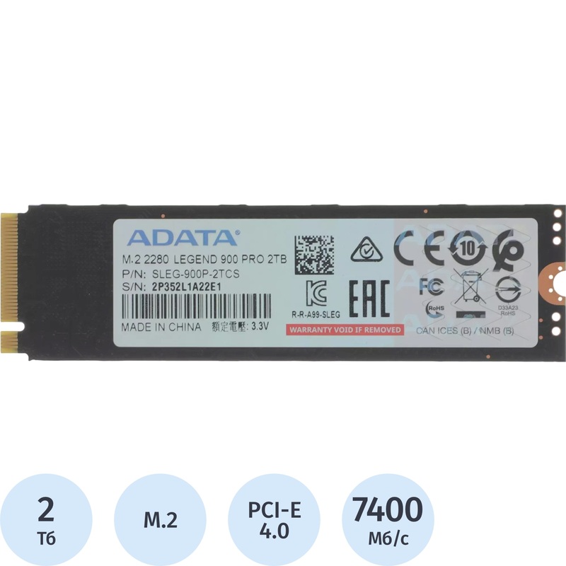 Изображение товара SSD накопитель ADATA Legend 900 Pro 2 ТБ (SLEG-900P-2TCS)