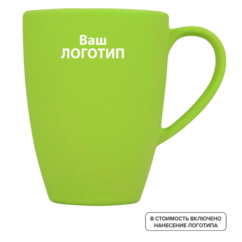 Изображение товара Кружка Grain полимер/бамбук/кукурузный крахмал 450 мл с индивидуальной одноцветной печатью (875603, 48 штук в упаковке)