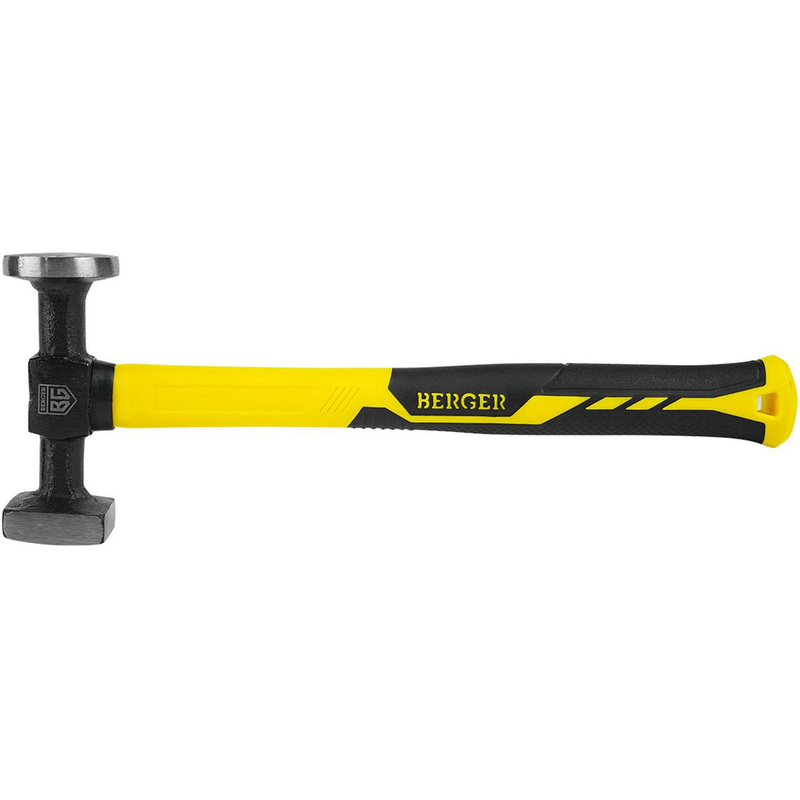 Изображение товара Молоток рихтовочный Berger BG1521 с фибергласовой рукояткой 540 г