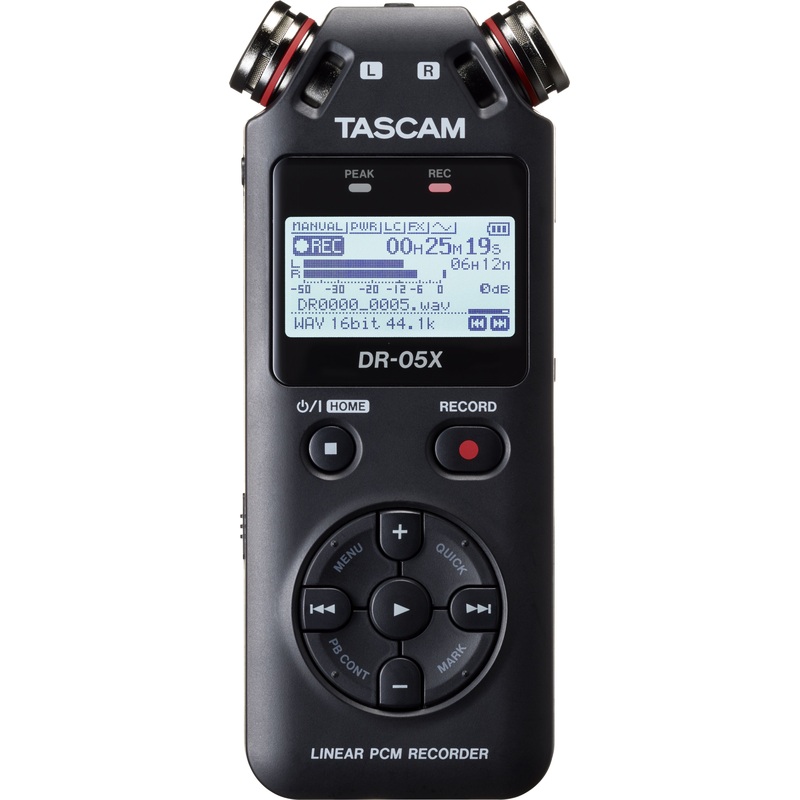 Изображение товара Портативный рекордер Tascam DR-05X с двумя микрофонами и Bluetooth