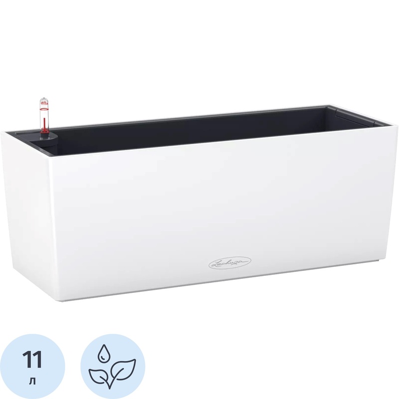 Изображение товара Кашпо с автополивом Lechuza Balconera Color 50 11 л белое для дома и улицы