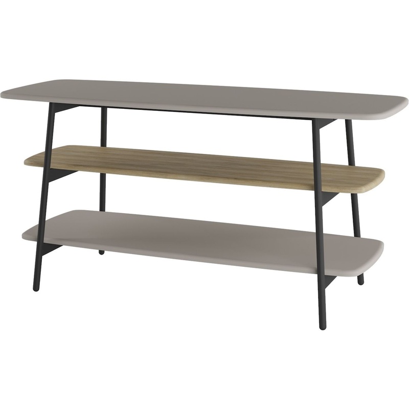 Изображение товара Консоль Юкон в капучино/чёрном для интерьера 1200х450х600 мм