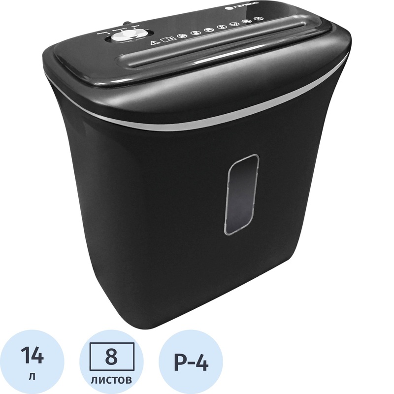 Изображение товара Шредер Гелеос УД14-4 с уровнем секретности R-4 для офисов и дома