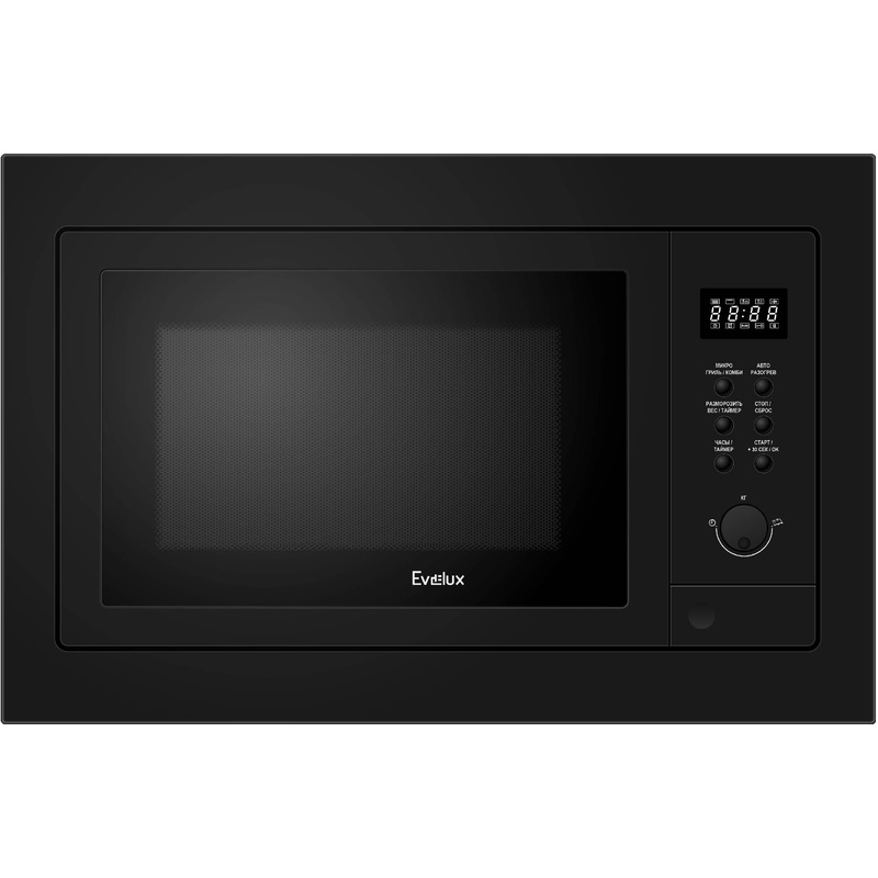 Изображение товара Встраиваемая микроволновая печь Evelux MW 25 B 25 л гриль электронное управление черная