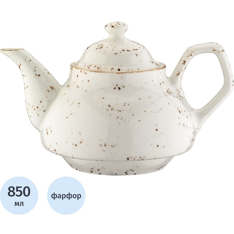 Изображение товара Заварочный чайник Грейн 850 мл фарфор Bonna турция