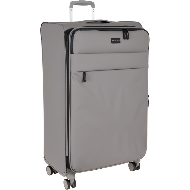 Изображение товара Чемодан Polar XL 112 л из полиэстера серый с TSA и четырьмя колесами