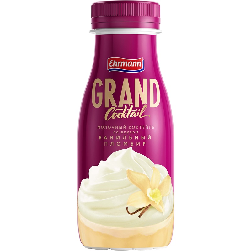 Изображение товара Коктейль молочный Grand Coctail ванильный пломбир 4% 260 г