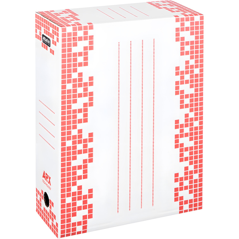 Изображение товара Короб архивный гофрокартон Attache Selection с вырубкой 251x102x355 мм белый до 1000 листов