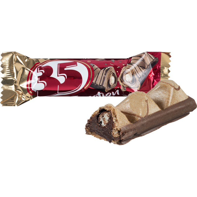 Изображение товара Конфеты 35 с шоколадом 1, 5 кг - хрустящие и мягкие шоколадные батончики