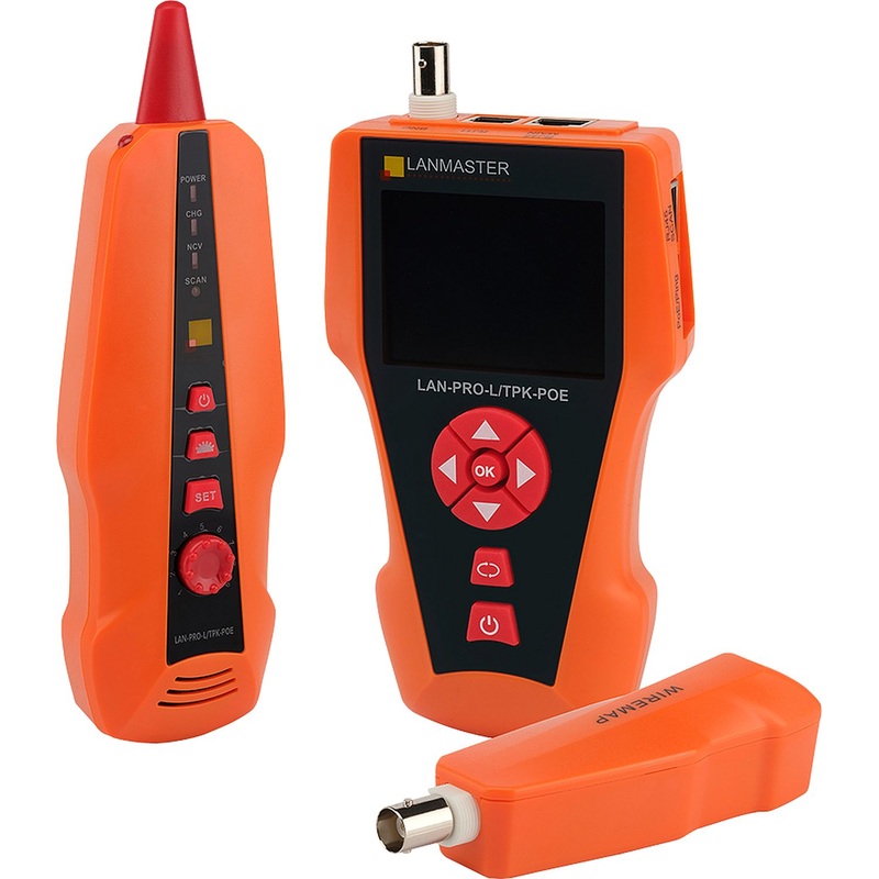 Изображение товара Профессиональный тестер LANMASTER LAN-PRO-L/TPK-POE для сетевой диагностики