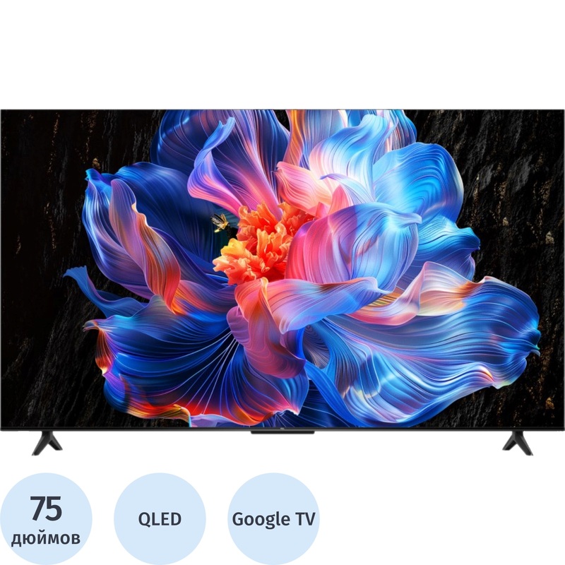 Изображение товара Телевизор 75 дюймов TCL 75P6K Ultra HD 4K с Smart TV HDR Wi-Fi Bluetooth