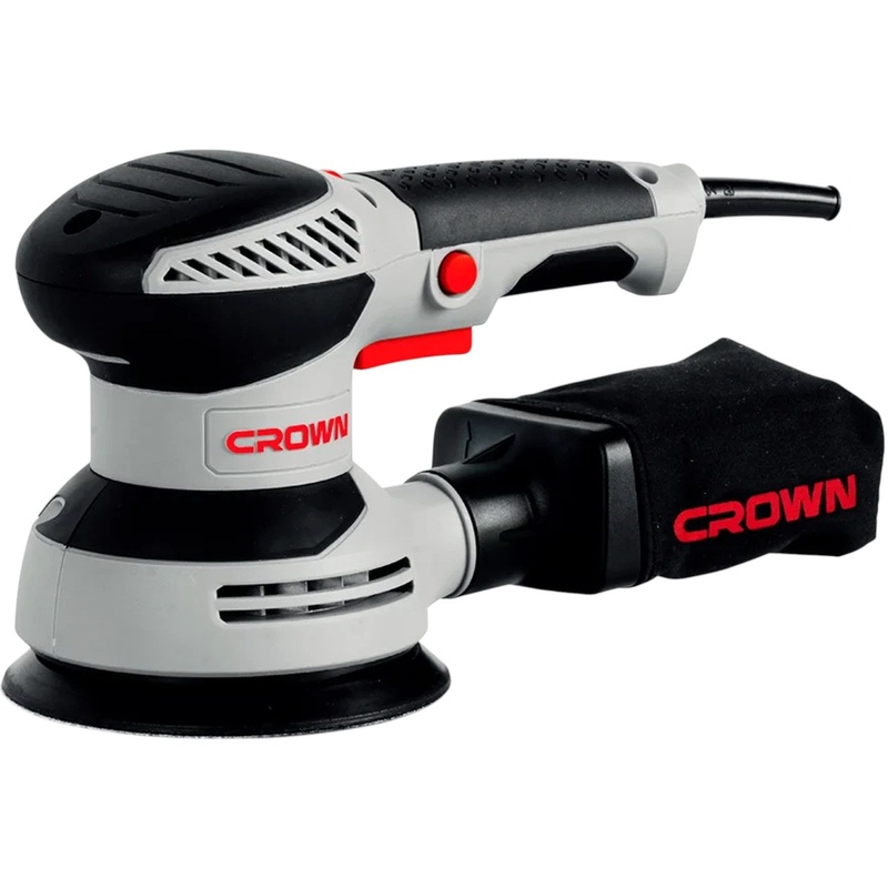 Изображение товара Эксцентриковая шлифмашина Crown CT13663V мощность 320Вт регулировка оборотов пылеотведение