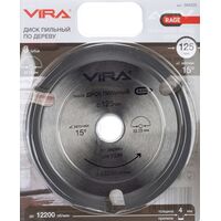 Диск пильный для УШМ по дереву Vira Rage 125 мм (594225)