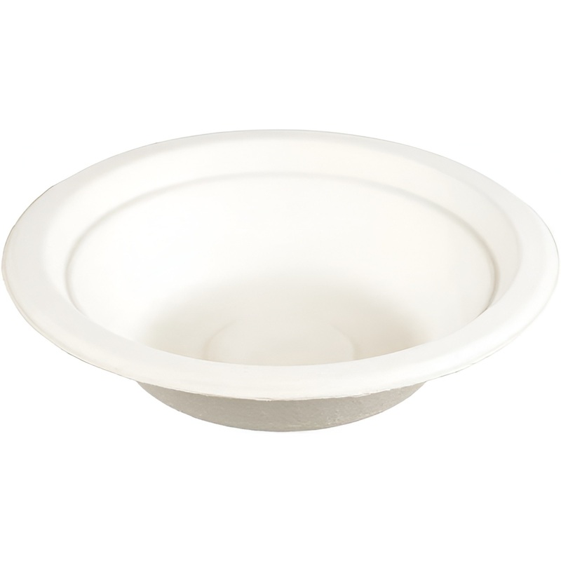 Изображение товара Миска одноразовая бумажная Средний 180 мм белая 1000 штук в упаковке