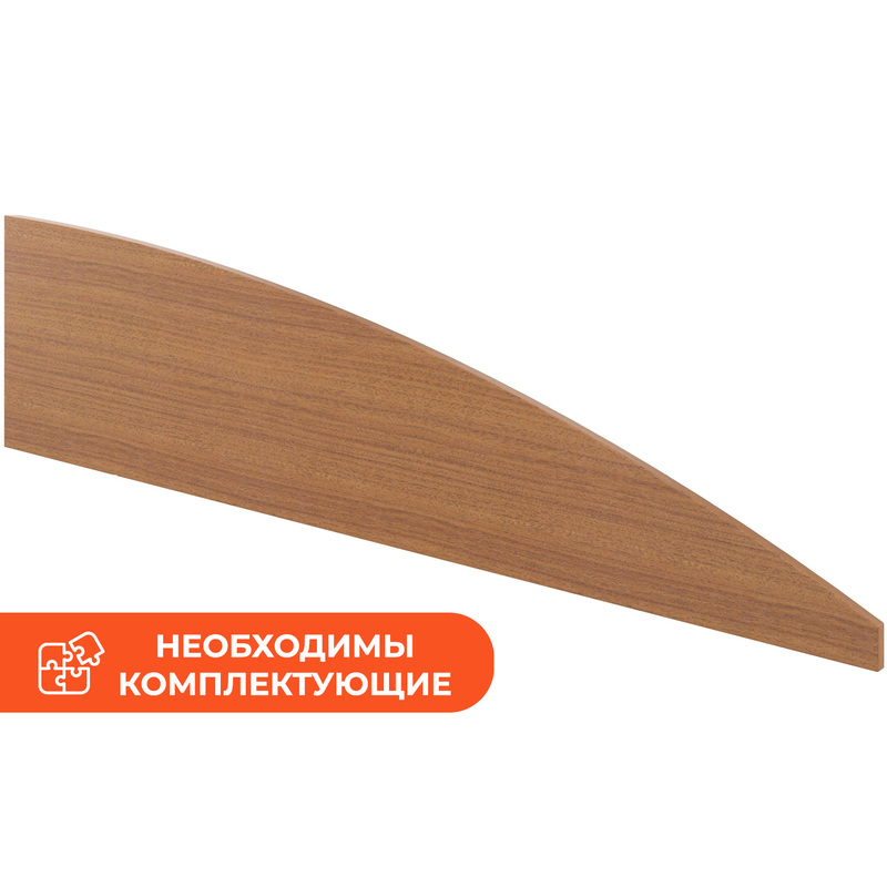 Изображение товара Экран к столу Монолит без крепления фронтальный орех гварнери 1400х340х340 мм