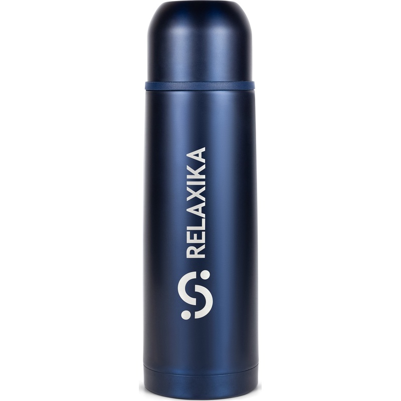 Изображение товара Термос Relaxika 101 750 мл темно-синий (стикерпак в комплекте)