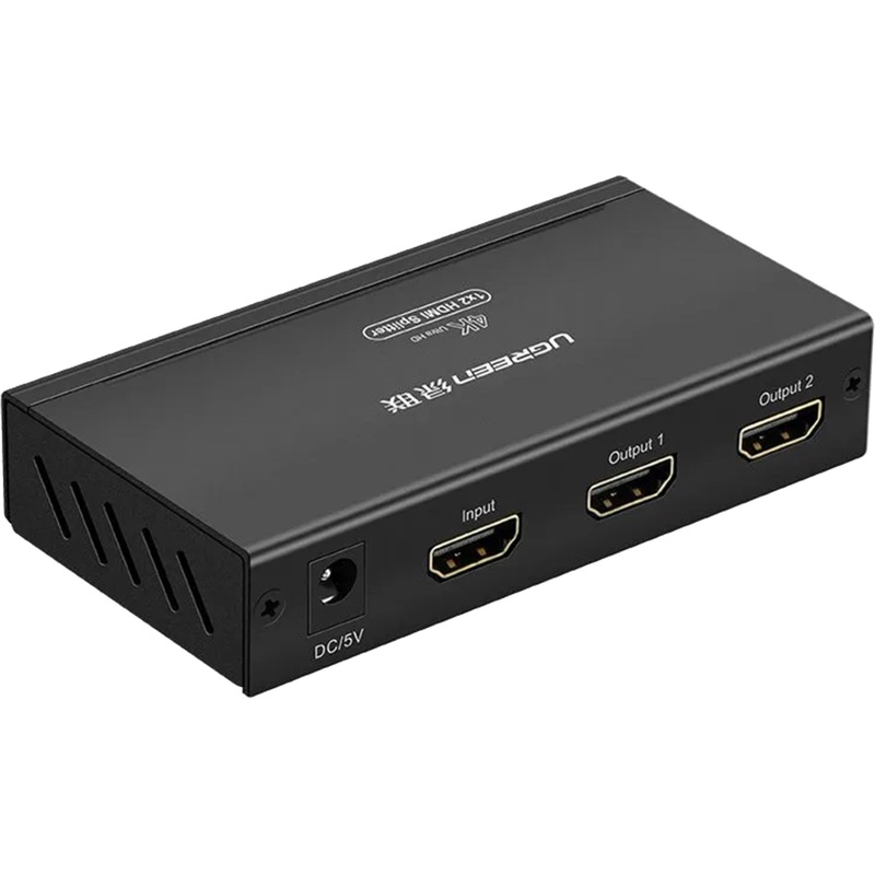 Изображение товара Сплиттер Ugreen 40201 HDMI 1x2 поддержка 4K 3D и HDCP, алюминиевый корпус