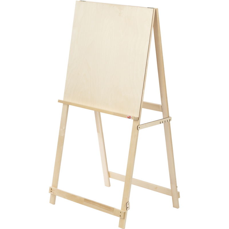 Изображение товара Напольный односторонний мольберт Хлопушка Комус Арт 60x120см из фанеры