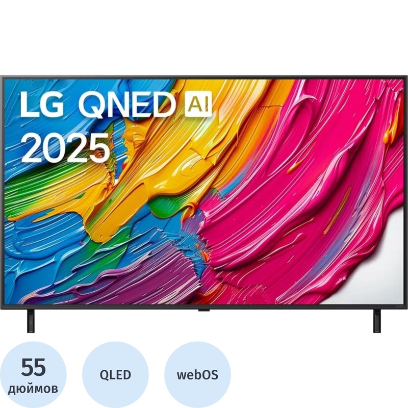 Изображение товара Телевизор 55" LG 55QNED80A6A.ARUG Ultra HD 4K