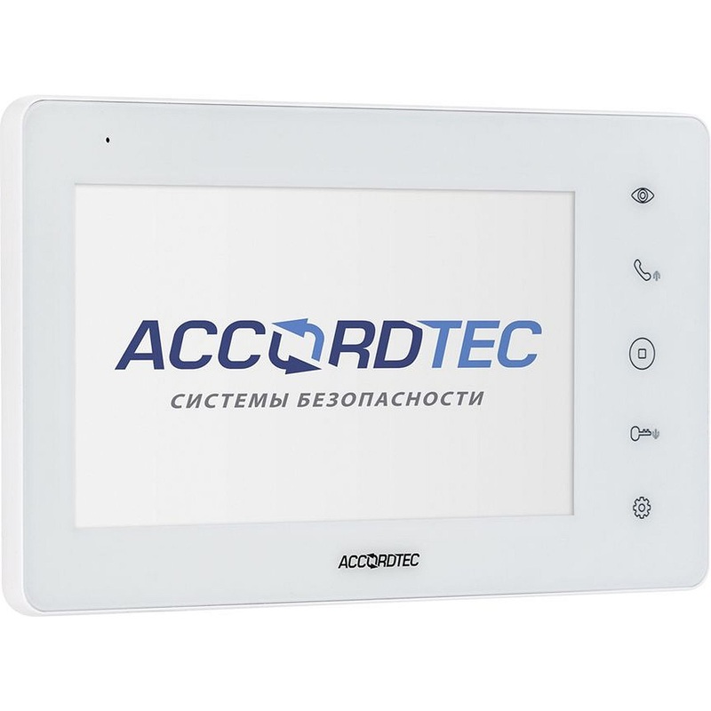 Изображение товара Монитор видеодомофона AccordTec AT-VDA752C/SD WH 7 дюймов проводной
