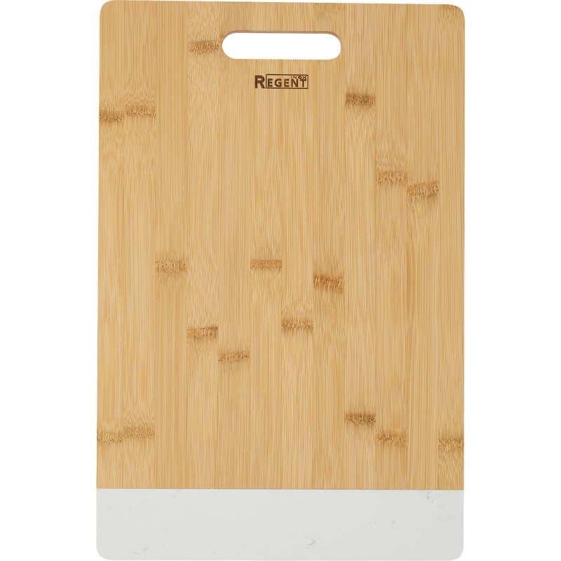 Изображение товара Доска разделочная Regent inox Bamboo бамбук и мрамор 39.5х26х1.2 см стильная и прочная