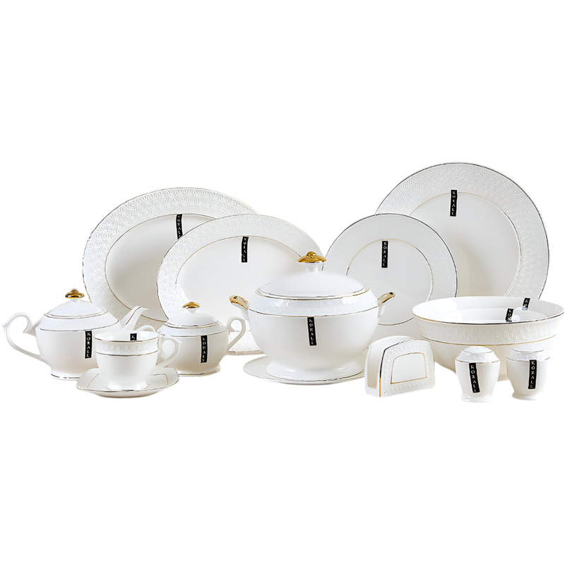 Изображение товара Обеденный сервиз Korall Снежная королева 49 предметов для 6 персон высококачественная керамика