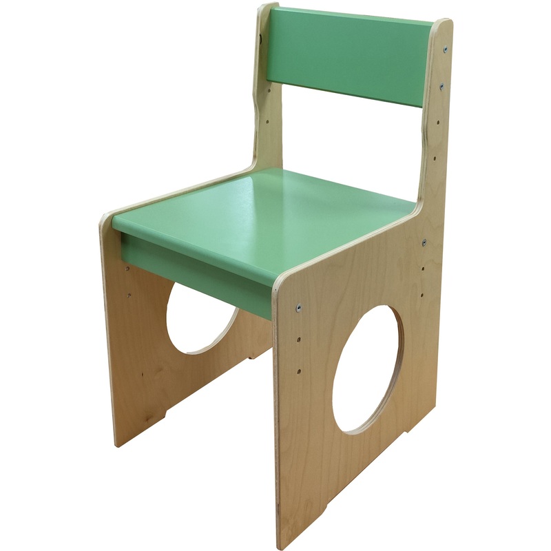 Изображение товара Детский регулируемый стул салатового цвета для малышей 1-3 лет