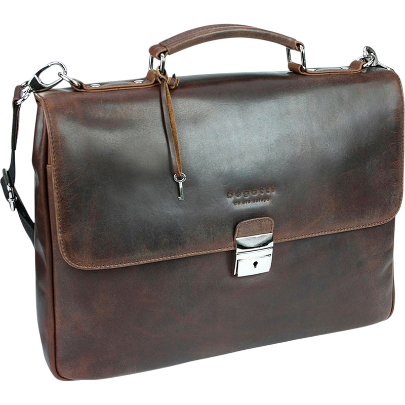 Изображение товара Классический мужской портфель Bugatti Romano из натуральной кожи коричневого цвета
