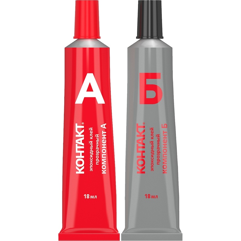 Изображение товара Клей эпоксидный Контакт универсальный 18 мл прозрачный (22338)