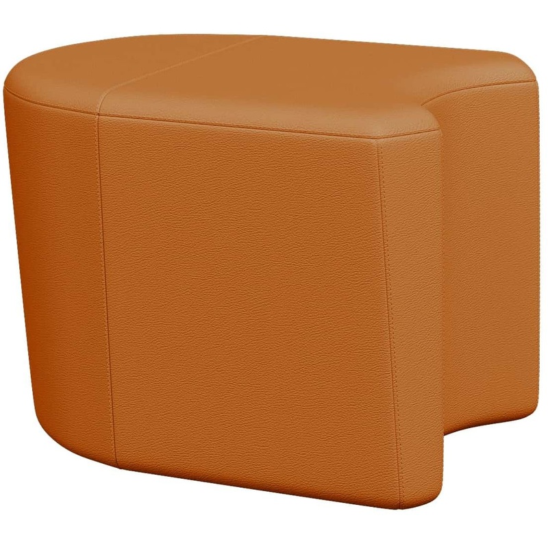 Изображение товара Модуль диван прямой Молекула Mol1-1 оранжевый искусственная кожа легкий монтаж