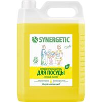 Средство для мытья посуды Synergetic Сочный лимон гель 5 л