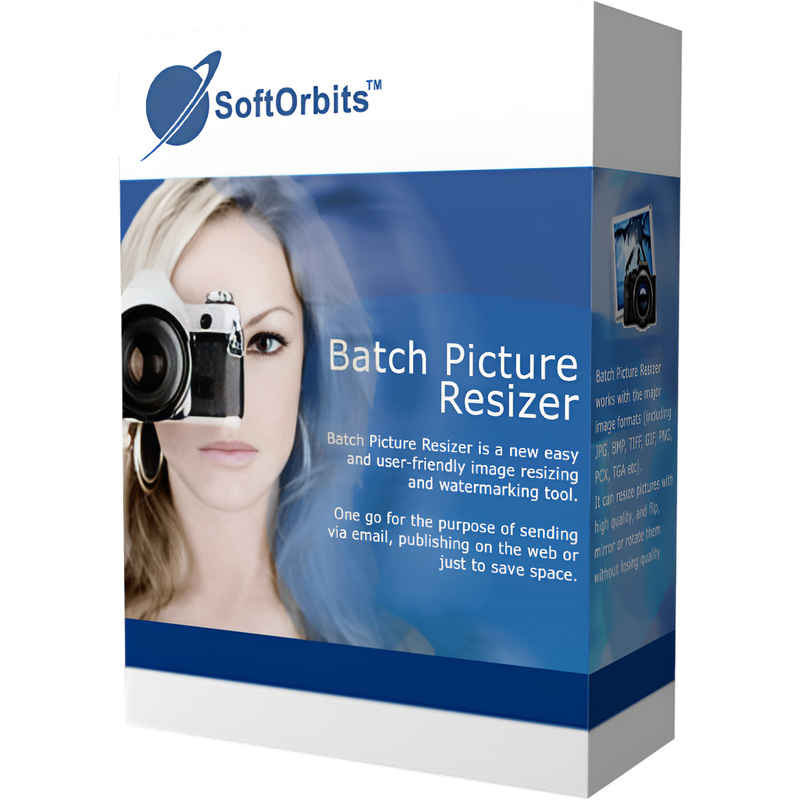 Изображение товара SoftOrbits Batch Picture Resizer для изменения размеров фотографий и обработки изображений