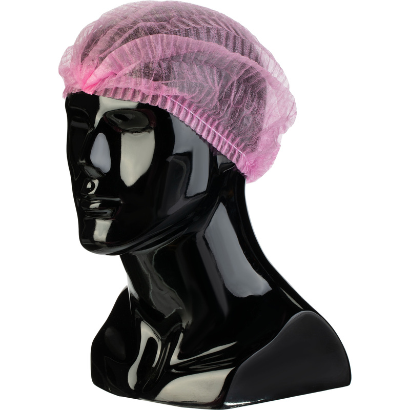 Изображение товара Шапочка одноразовая Шарлотта розовая (100 штук в упаковке)