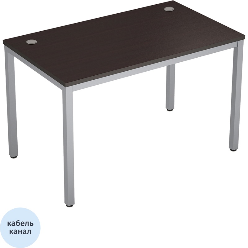 Изображение товара Стол прямой Avance 6М.068 венге/алюминий матовый 1200х600х750 мм