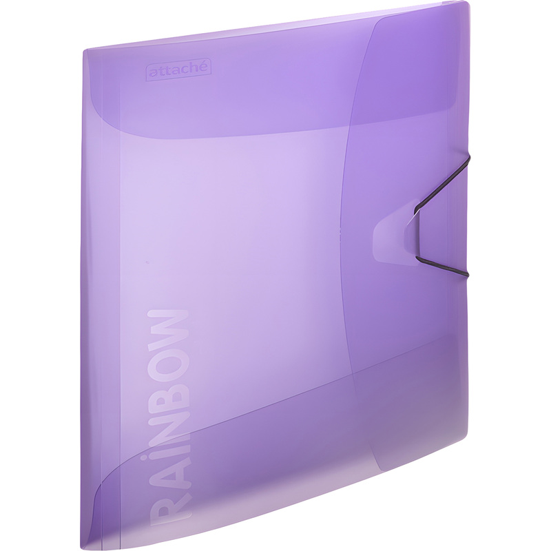 Изображение товара Папка на резинке Attache Rainbow Style А4 15 мм сиреневая 200 листов