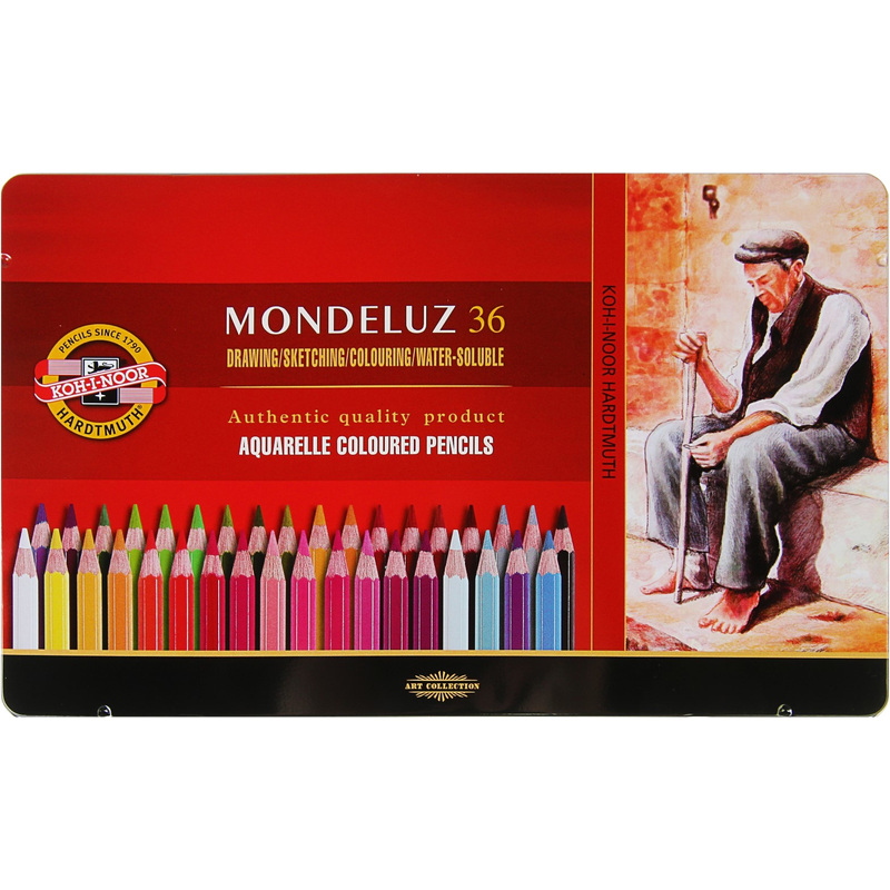 Изображение товара Карандаши акварельные Koh-i-Noor Mondeluz шестигранные 36 цветов в наборе