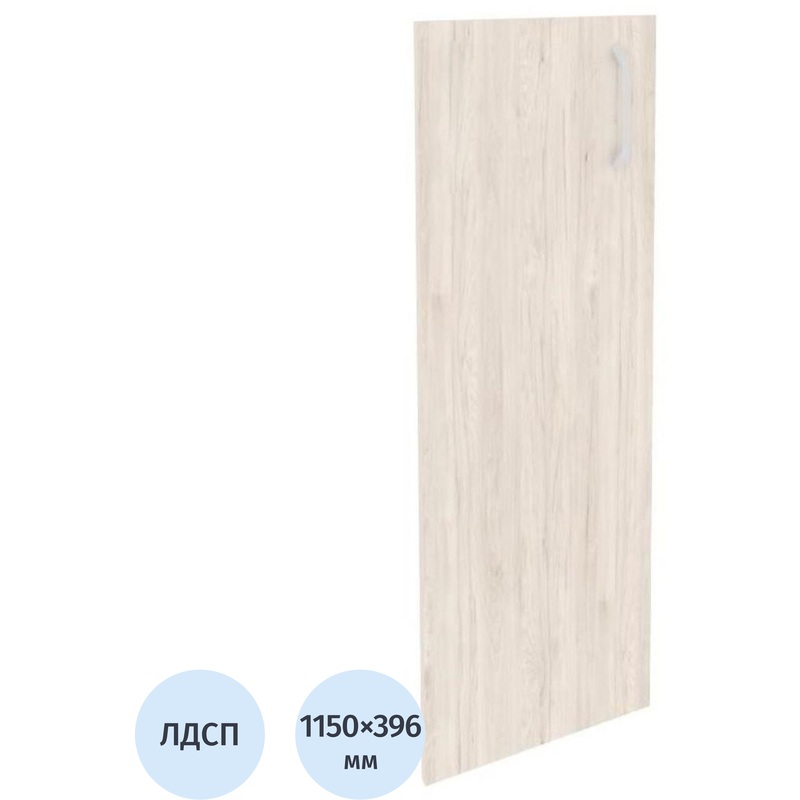 Изображение товара Дверь средняя левая Onix O.D-2(L) ЛДСП (денвер светлый, 396х1150 мм)