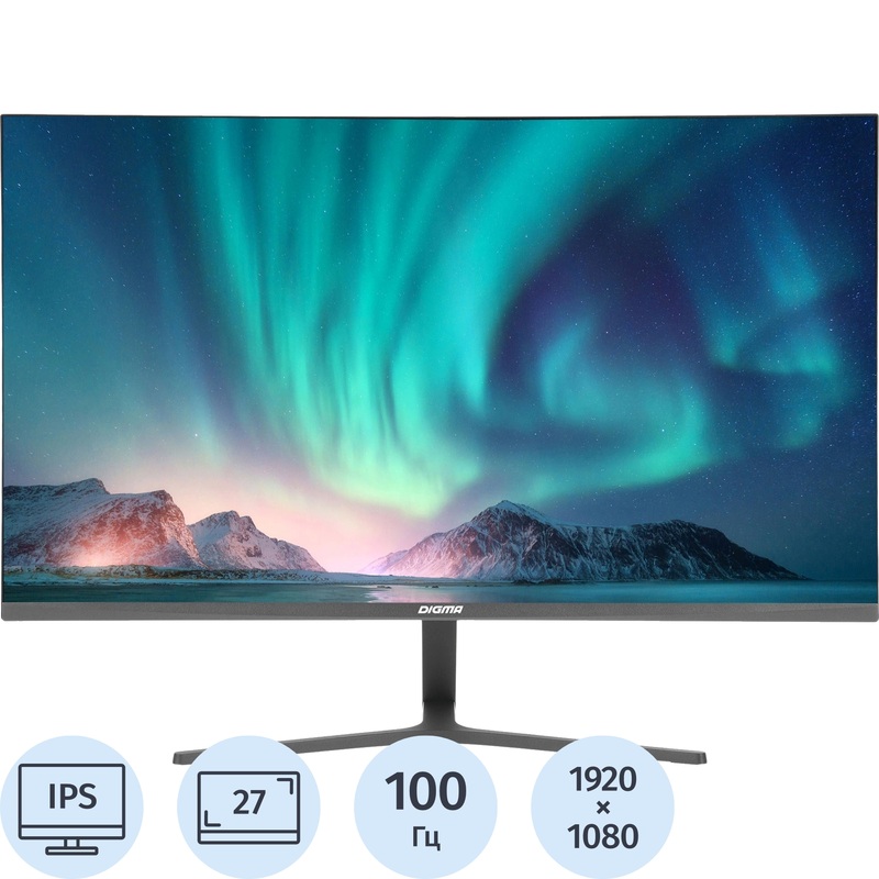 Изображение товара Монитор 27" Digma Progress 27P203F чёрный