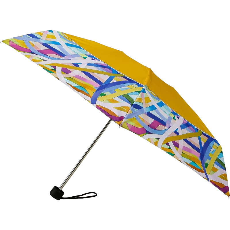 Изображение товара Женский механический зонт Fabretti жёлтый 5 сложений антиветер компактный