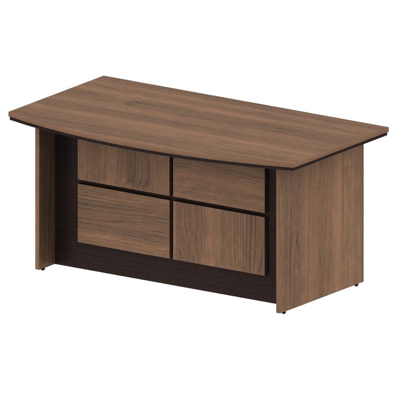 Изображение товара Стол руководителя письменный OnTop Ot-16 рэд фокс венге 1600х900 мм