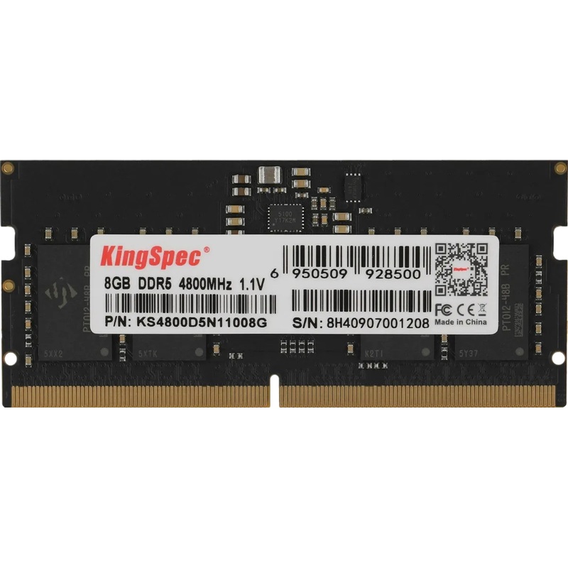 Изображение товара Модуль памяти Kingspec KS4800D5N11008G DDR5 8 ГБ SO-DIMM