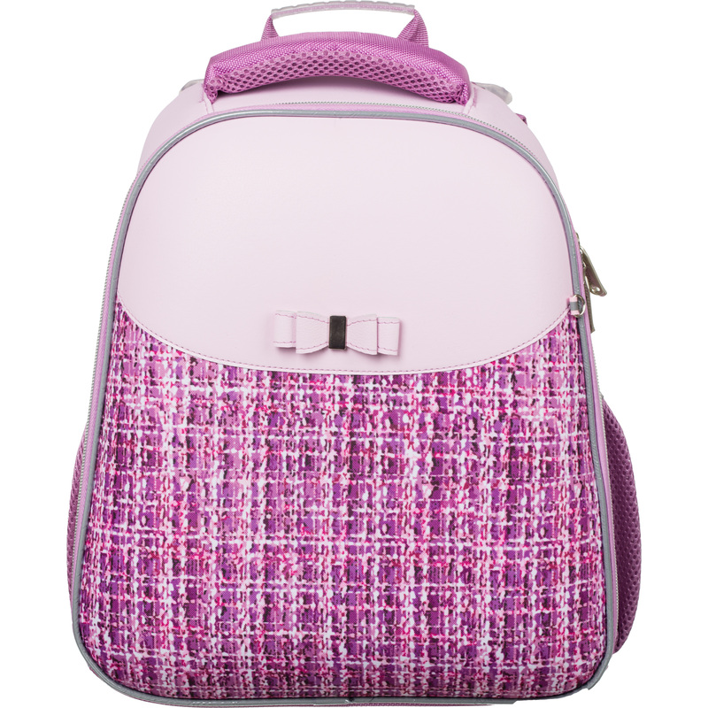 Изображение товара Школьный ранец Комус Класс Basic Fashion розовый твид анатомический для девочек