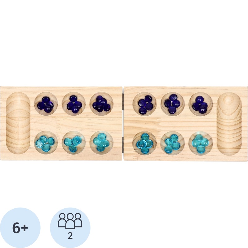 Изображение товара Настольная игра Калах Манкала - логическая игра для двоих детей и взрослых