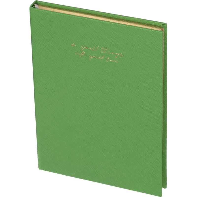 Изображение товара Ежедневник недатированный А5 136 листов зелёный с золотистым обрезом Attache