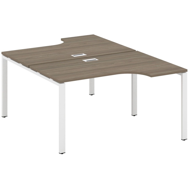 Изображение товара Рабочая станция SN-6P.DRPA-001 двухместная из ЛДСП и металла