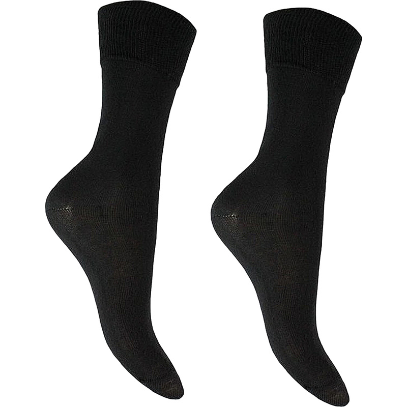 Изображение товара Мужские черные носки без рисунка с усиленными пяткой и мыском, всесезонные 25 размера