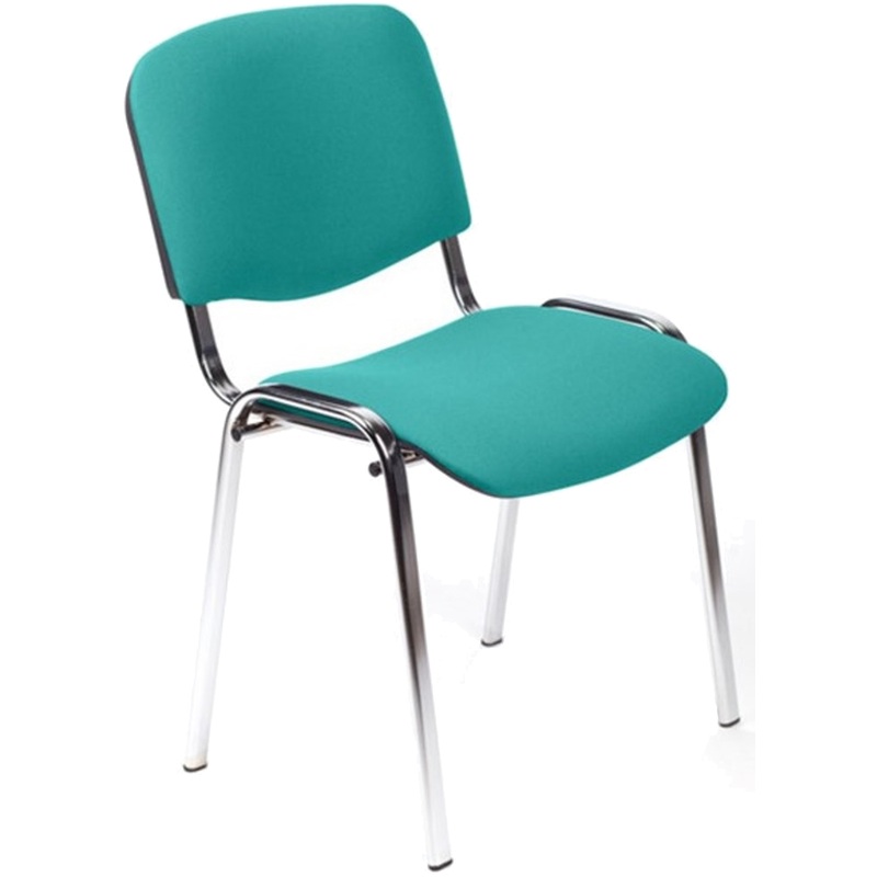 Изображение товара Офисный стул Easy Chair Изо зеленый ткань металл хромированный