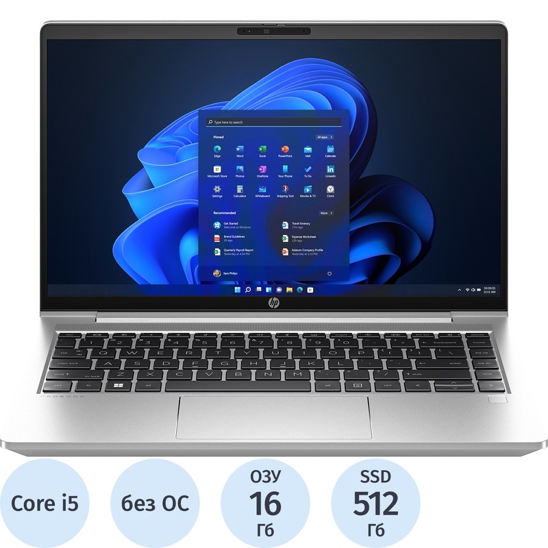 Изображение товара Ноутбук HP ProBook 440 G10 14" Silver Intel Core i5 1334U/16 ГБ/SSD 512 ГБ